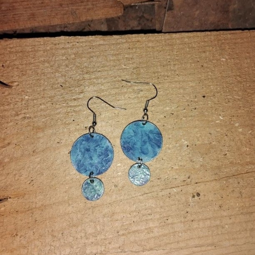 Elegant Blue Dangle Earrings
